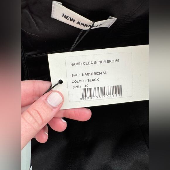 NWT The New Arrivals by ILKYAZ OZEL Clea A Line Elegant Satin Dress US 8 - Picture 7 of 9